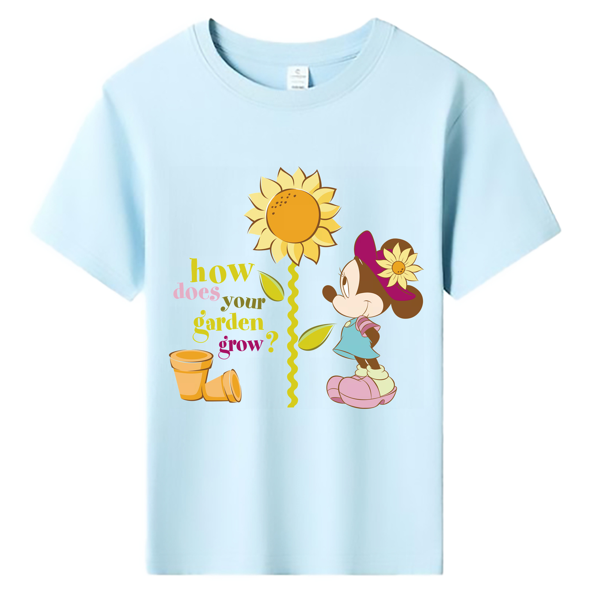 ミッキーマウス Mickey Mouse 綿100％キッズTシャツ（フロントプリント）